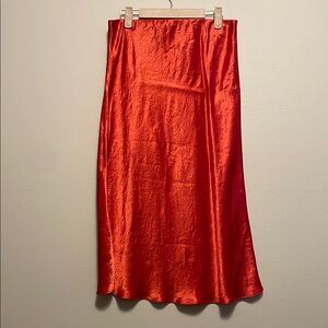 ARITZIA slip satin maxi skirt
